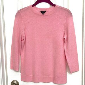 100% Cashmere Sweater in Easter Pink Color, Womens Small Petite Talbots